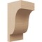 Ekena Millwork 4"W x 4"D x 8"H Wide Newport Rough Cedar Woodgrain TimberThane Corbel, Primed Tan CORUR04X04X08NEWRCPR - alternate 1